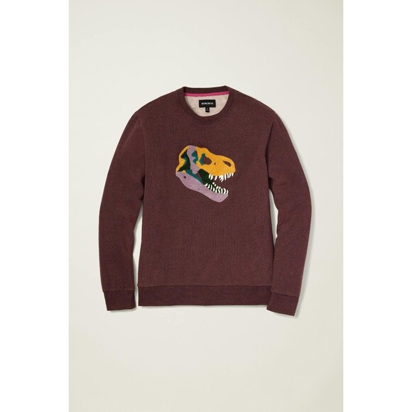 BONOBOS Critter Supersoft Fleece Crew Sweater Embroidered Long Sleeve M 283253 - Picture 2 of 11